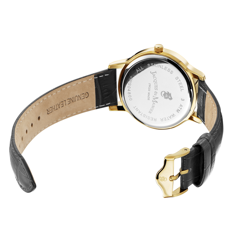 Jacques Du Manoir Genesis Gents Silver Pattern Men's Watch JWG04805-zoom-