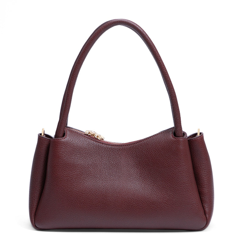 Isabel Bernard Honoré Eve Bordeax Rode Handtas Van Kalfsleer IB21133-052-zoom-