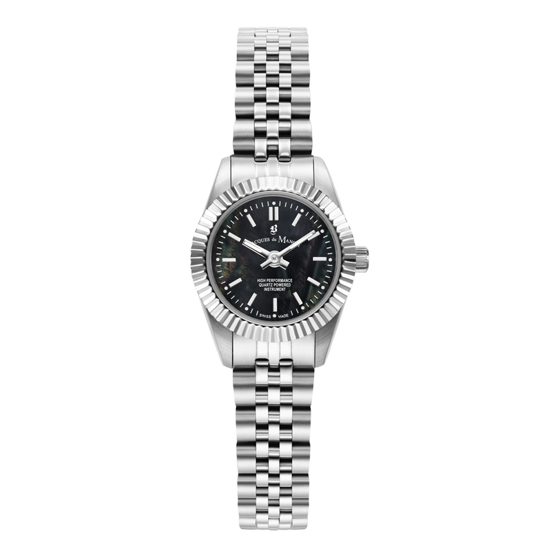 Jacques Du Manoir Inspiration 22mm Black MOP Women's Watch JWL05101-zoom-