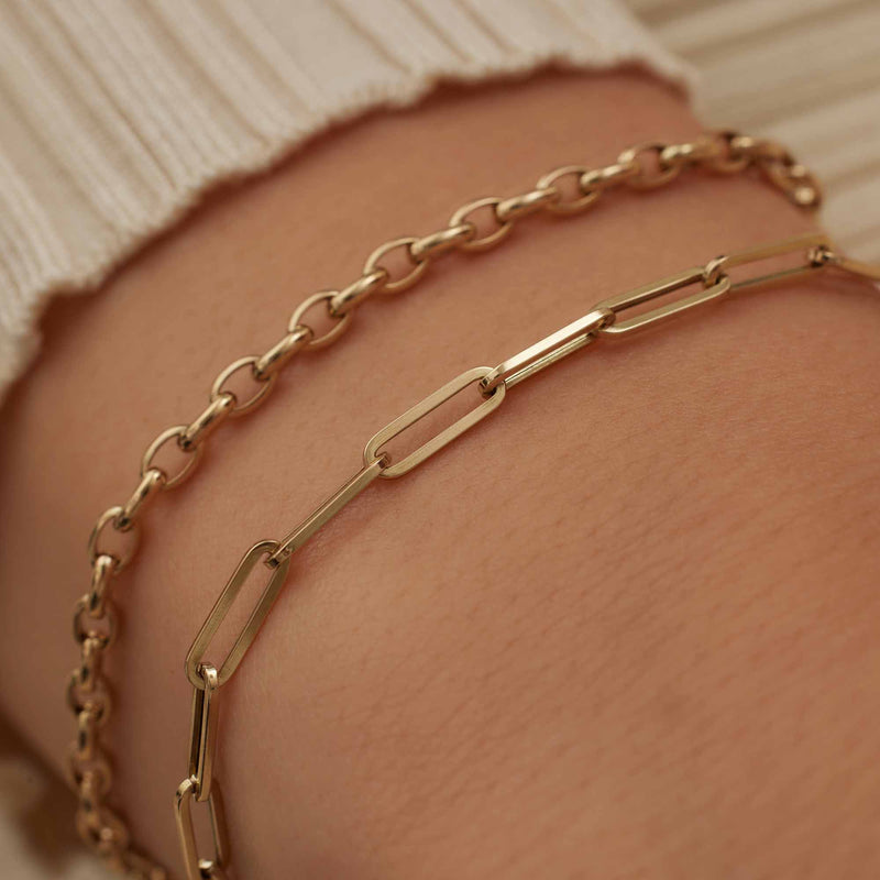 Isabel Bernard Aidee Odile 14 Karaat Gouden Schakelarmband IB320128-zoom-
