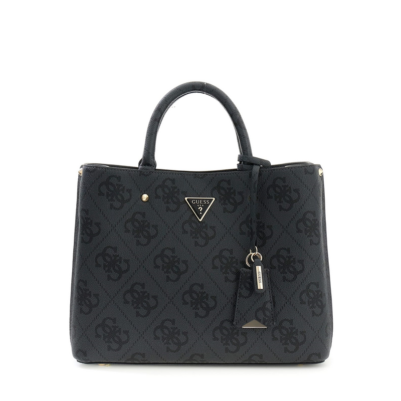 Guess Meridian II Coal Logo Girlfriend Satchel HWOS69-74060-CLO-zoom-