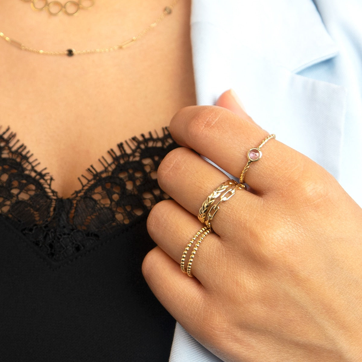 Jackie Gold 14 karat gold Ring JKR22.264.52