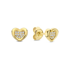Beloro Jewels Regalo d'Amore 9 karat gold earring set with heart BO90051