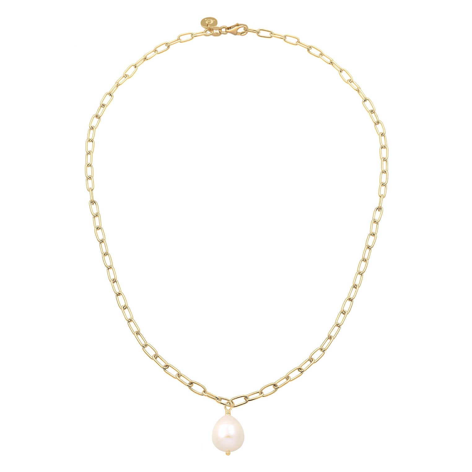 Elli 925 Sterling Silver Pearl Necklace with Pearl 2004-BF-0007727-001