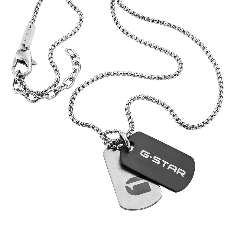 G-Star M-Tag Zilverkleurige Ketting GSJ.101.02-zoom-
