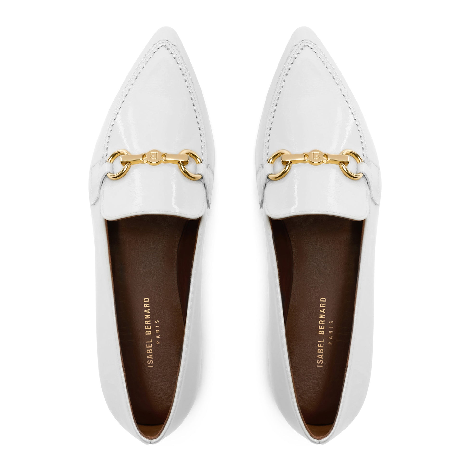 Isabel Bernard Vendôme Margaux Witte Lakleren Loafers IB51010-00-41