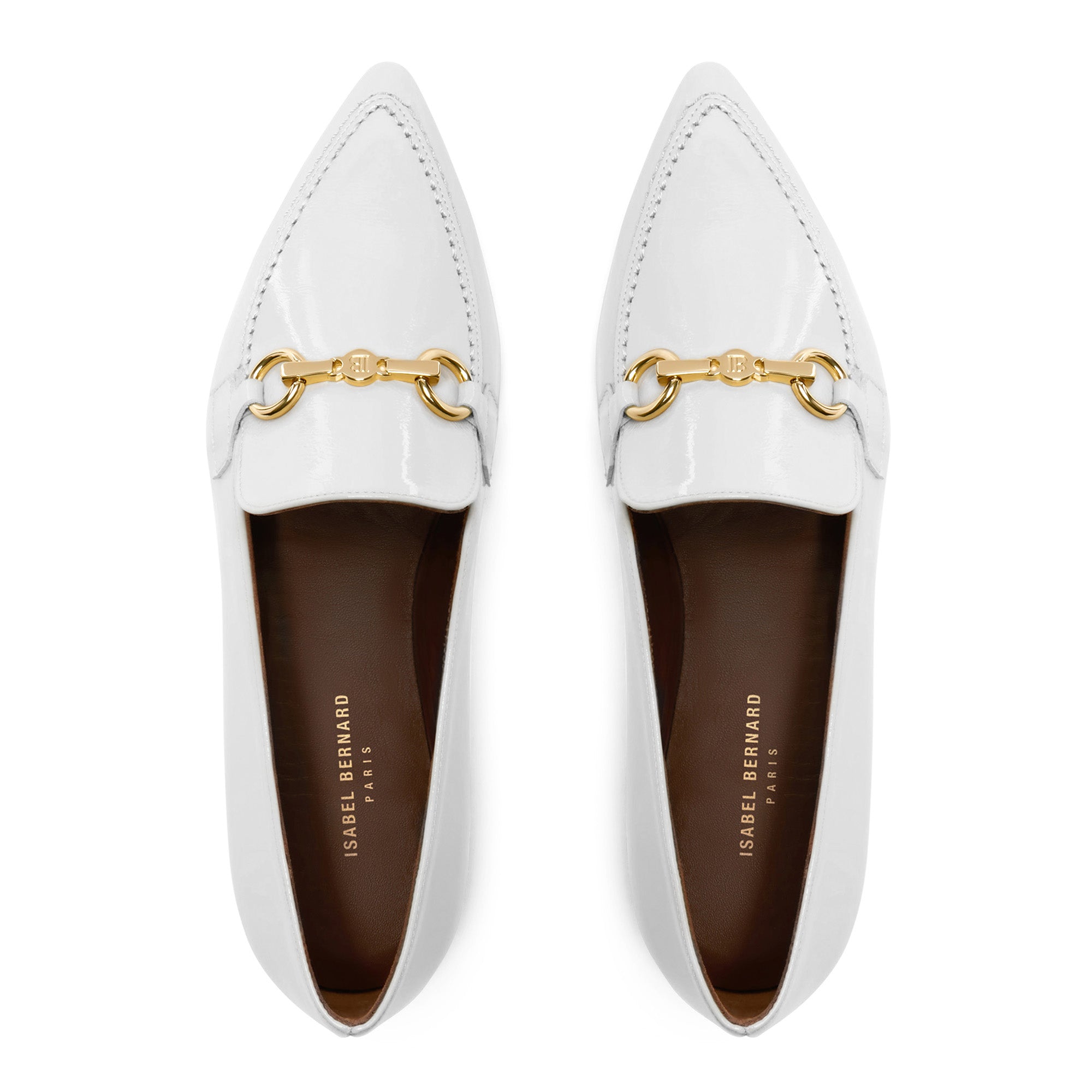 Isabel Bernard Vendôme Margaux Witte Lakleren Loafers IB51010-00-41