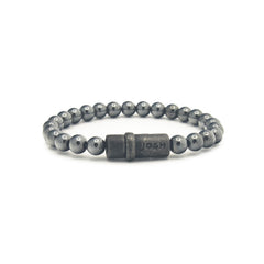Josh Natural stone Bracelet 09285-BRA-VB/HEMATIT/M