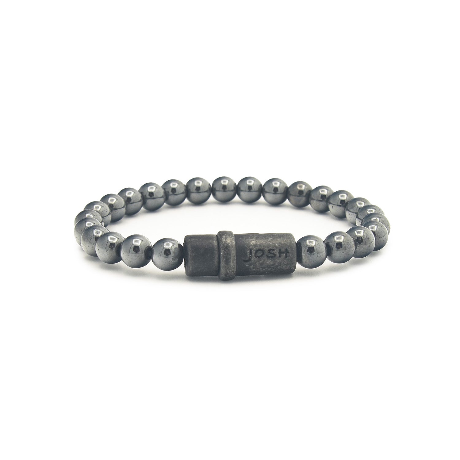 Josh Natural stone Bracelet 09285-BRA-VB/HEMATIT/M