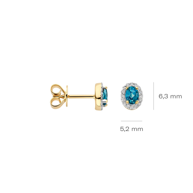 Blush Natural Diamonds 14 karat gold Earrings 7636YDL-zoom-