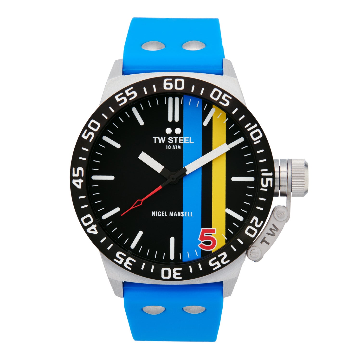 TW Steel Canteen - Nigel Mansell Blauw Heren Horloge 2002-TWCS113