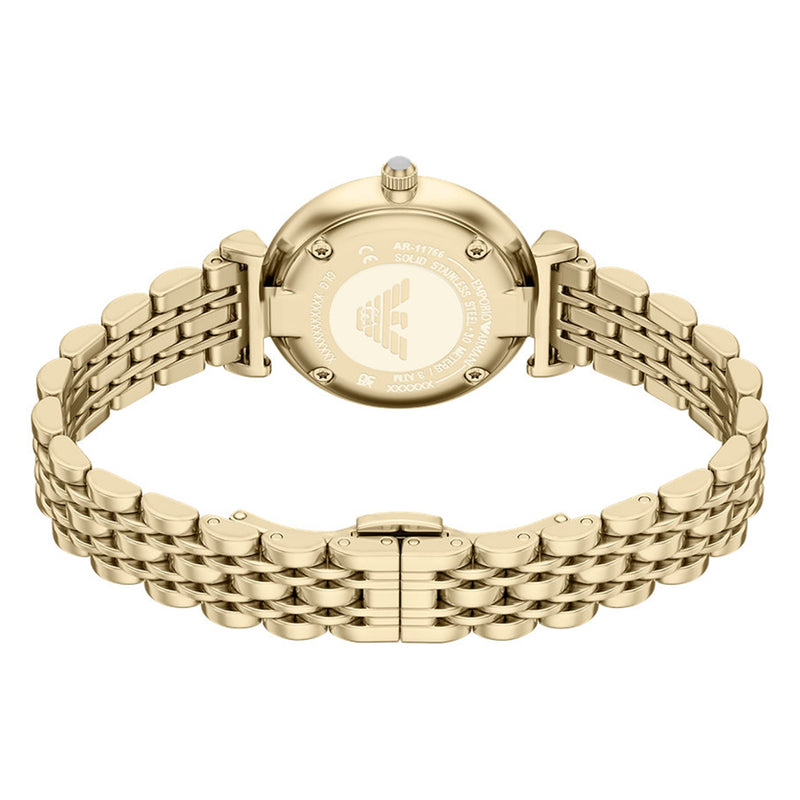 Emporio Armani Round Gold Dial Watch AR11766-zoom-