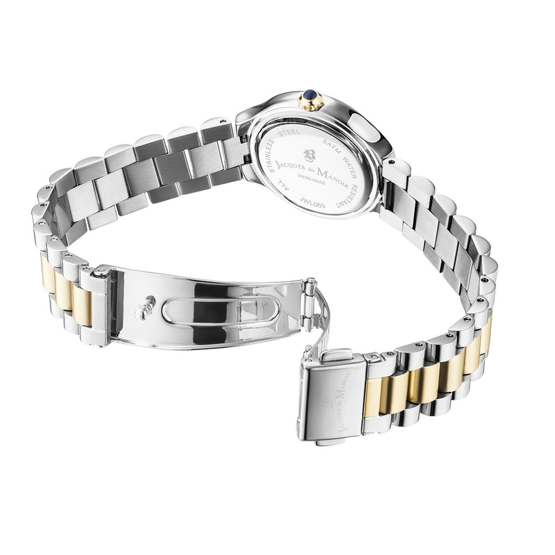 Jacques du Manoir Celine Zilver- en Goudkleurig Dameshorloge JWL06002-zoom-