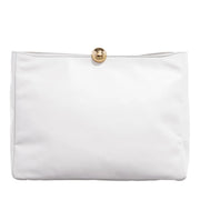 Furla Sfera White Leather Clutch 2001-A0630157