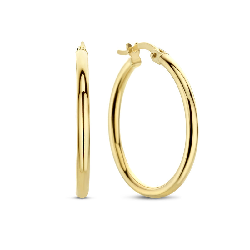 Beloro Jewels Regalo d'Amore 9 karaat gouden oorbellen set met knoop BO90037-zoom-