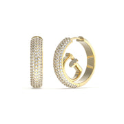 GUESS Crazy Goudkleurige Oorbellen JUBE03299JWYGT-U
