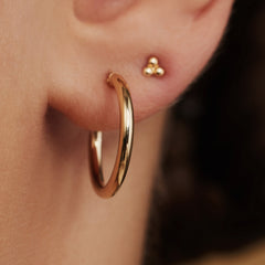 Isabel Bernard Rivoli Estelle 14 Carat Golden Creoles IB360105