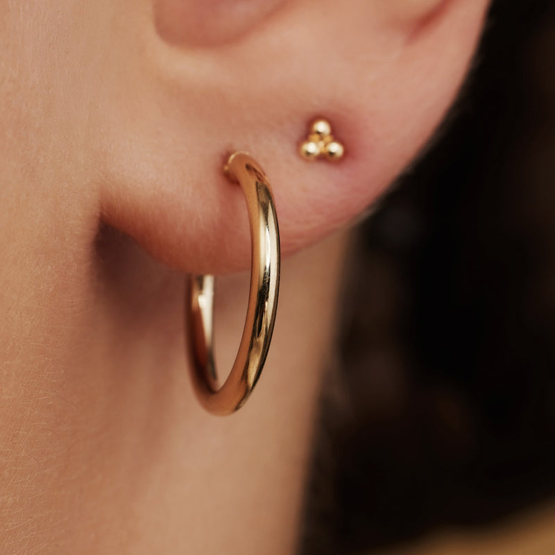 Isabel Bernard Rivoli Estelle 14 Carat Golden Creoles IB360105-zoom-