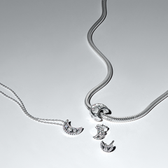 Pandora Moments 925 Sterling Silver Crescent Moon Charm 794254C01