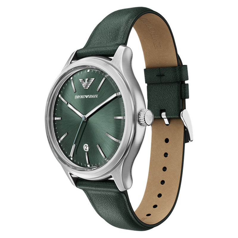 Emporio Armani Round Green Dial Watch AR11749-zoom-