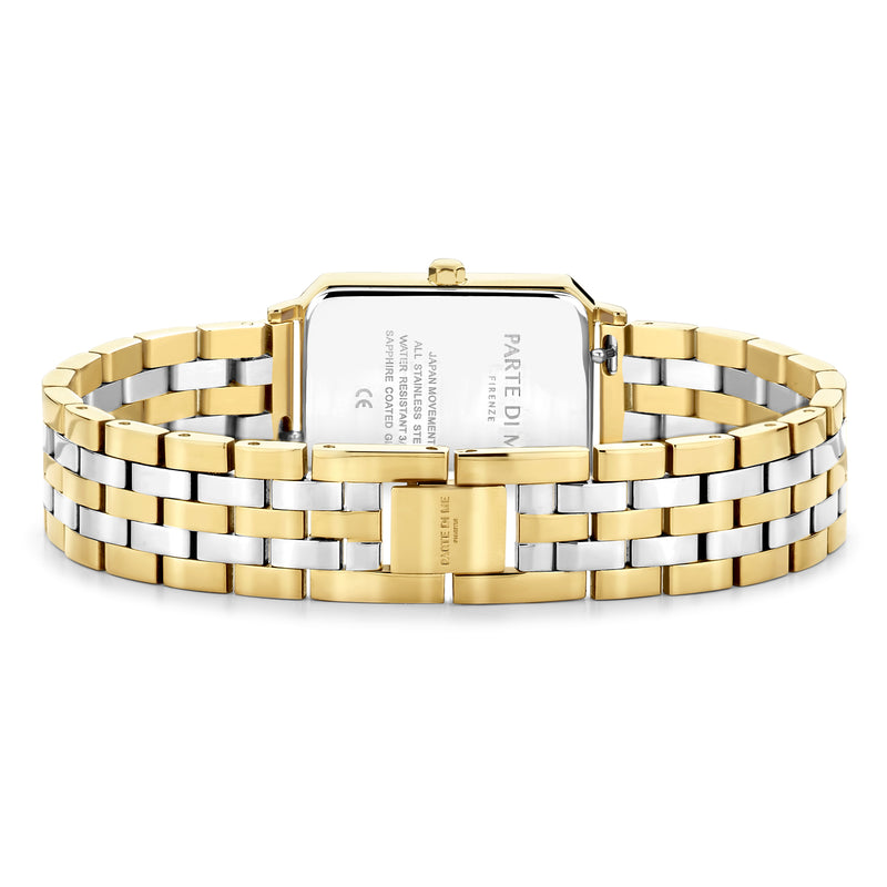 Parte Di Me Orologio Rechthoekig Dameshorloge Goudkleurig en Zilverkleurig PDM09008-zoom-