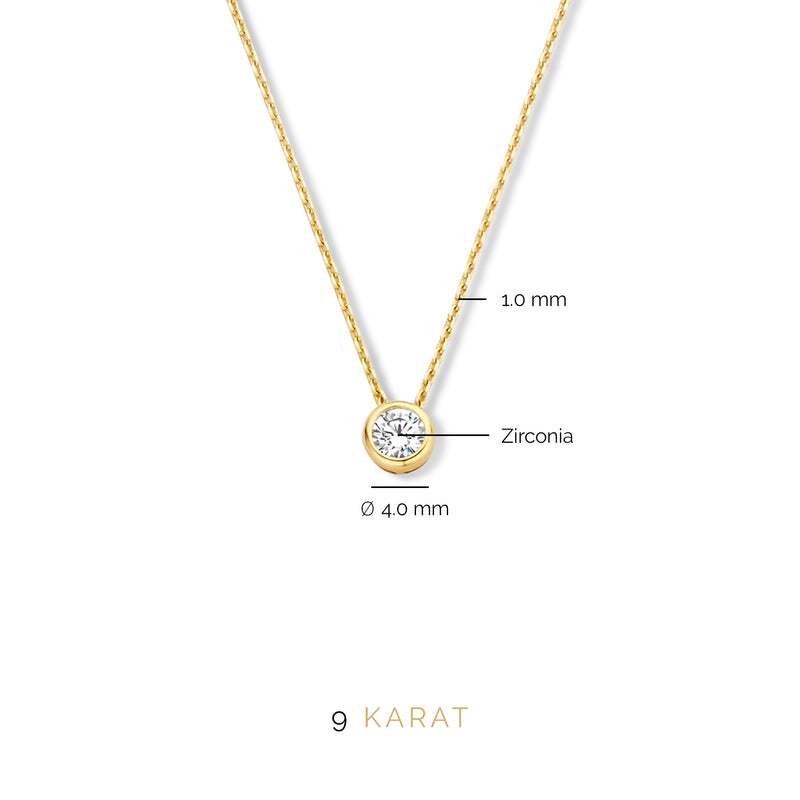 Beloro Jewels Monte Napoleone Lucilla 9 karaat ketting BO340010-zoom-