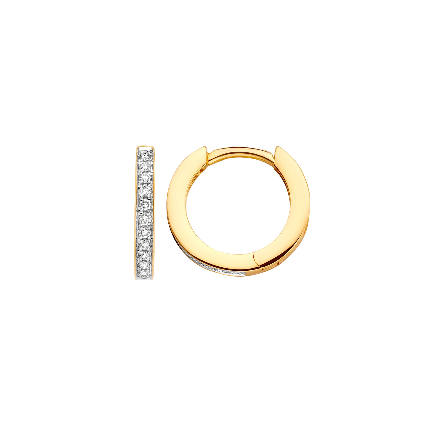 Blush Diamonds 14 karat gold Hoop Earrings 7612BDI