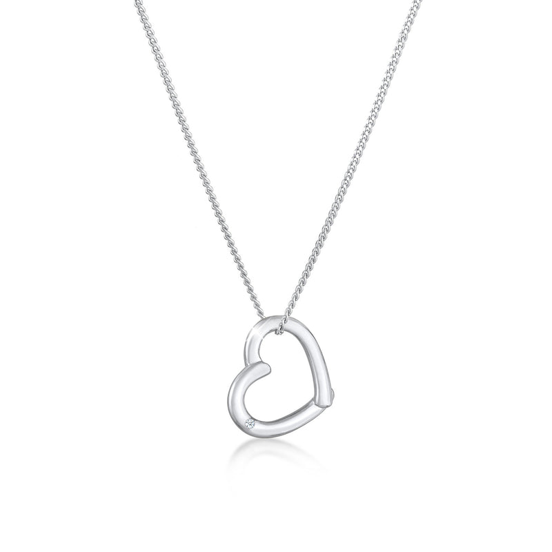 Elli 925 Sterling Silver Necklace with Diamond (0.015 ct) 2004-BF-0008007-001-zoom-