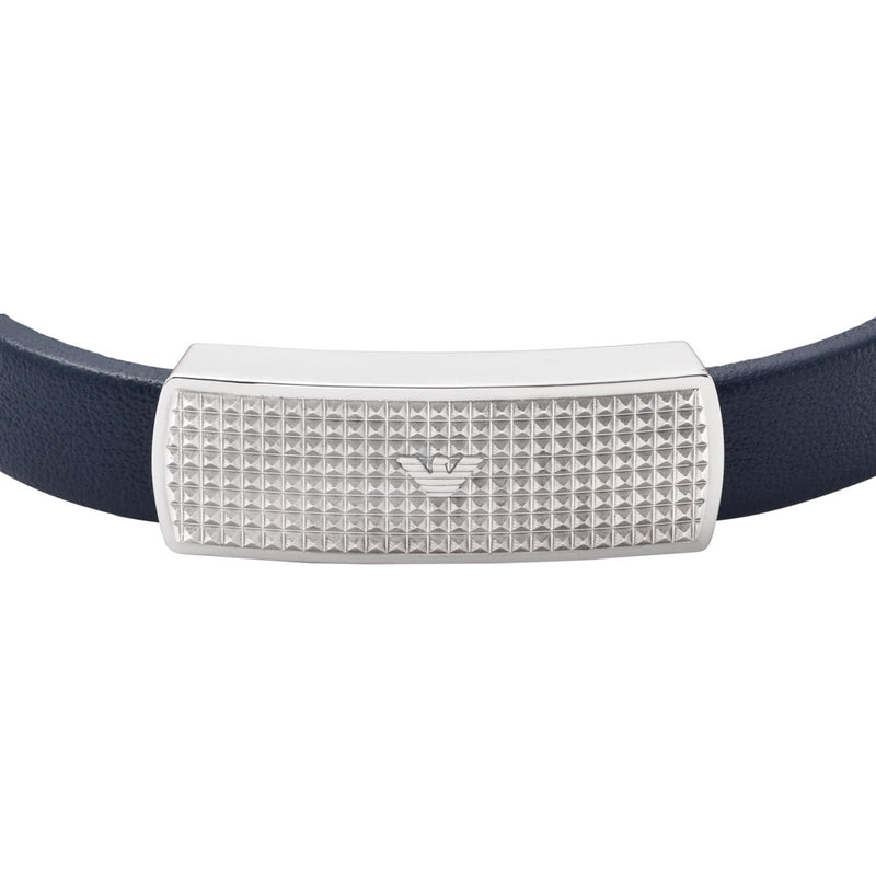 Emporio Armani Blue Leather Bracelet EGS2987040-zoom-