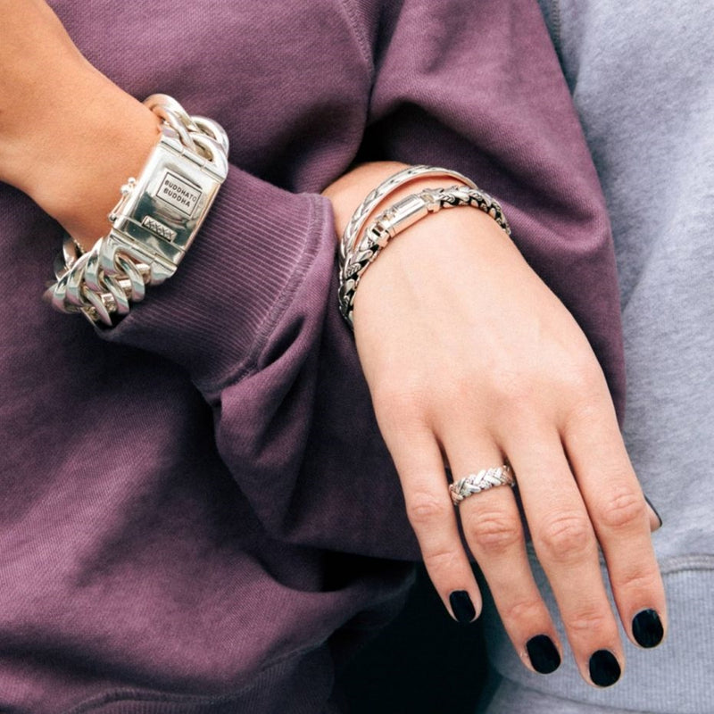 Buddha to Buddha Heritage 925 Sterling Zilveren George Texture Armband BTB128-D-zoom-