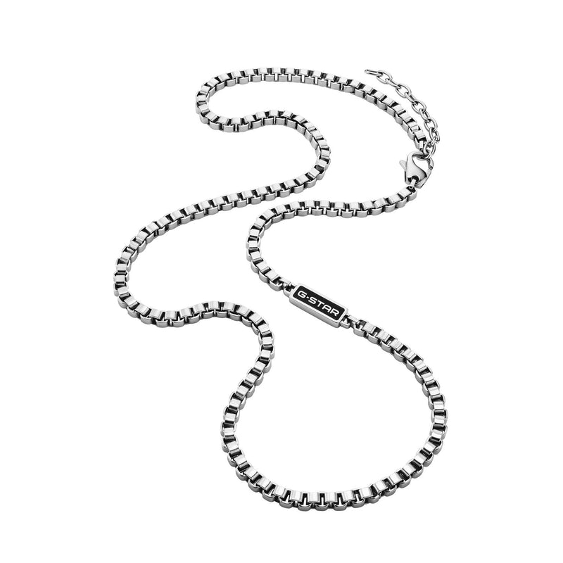 G-Star Floatcore Zilveren Box Chain Ketting GSJ.100.04-zoom-