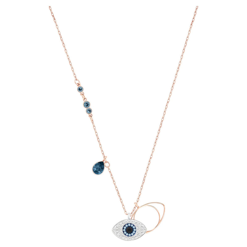 Swarovski Duo Evil Eye Multicolor Necklace 5172560-zoom-