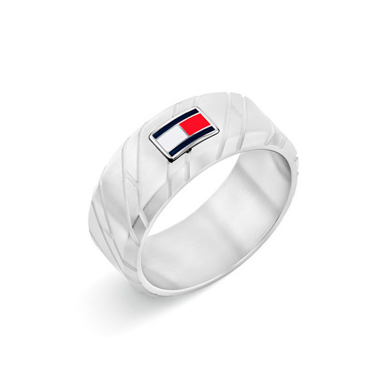 Tommy Hilfiger Lars Zilverkleurige Ring TJ2790621-63-zoom-