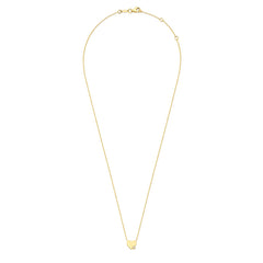 Isabel Bernard De la Paix Amore 14 Karat gold necklace with diamond 0.02 carat IBD350028