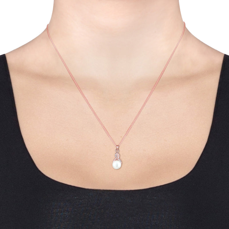 Elli 925 Sterling Silver Pearl Necklace with Pearl 2004-BF-0007988-001-zoom-