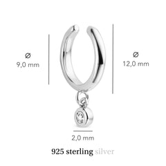Violet Hamden Venus 925 Sterling Zilveren Ear Cuff Met Geboortesteen VH370001-JUN