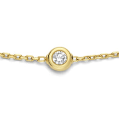Isabel Bernard De la Paix Alfie 14 Carat Golden Bracelet | diamond 0.12 ct | IBD320001