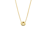 Isabel Bernard Étoiles d’Or Cancer 14 Carat Gold Venetian Necklace With Horoscope IB340181