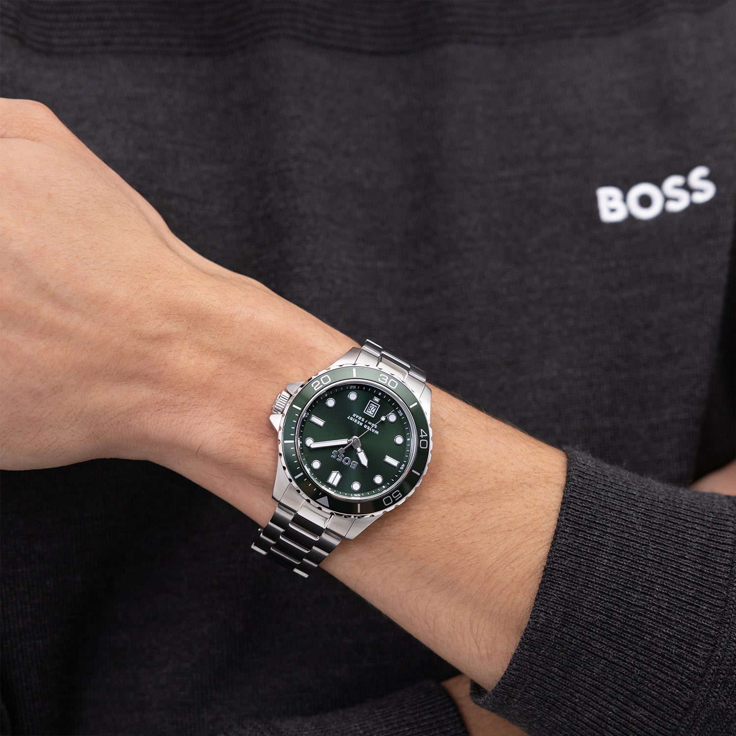 Hugo Boss Troper Sport Silver Men's Watch HB1514294
