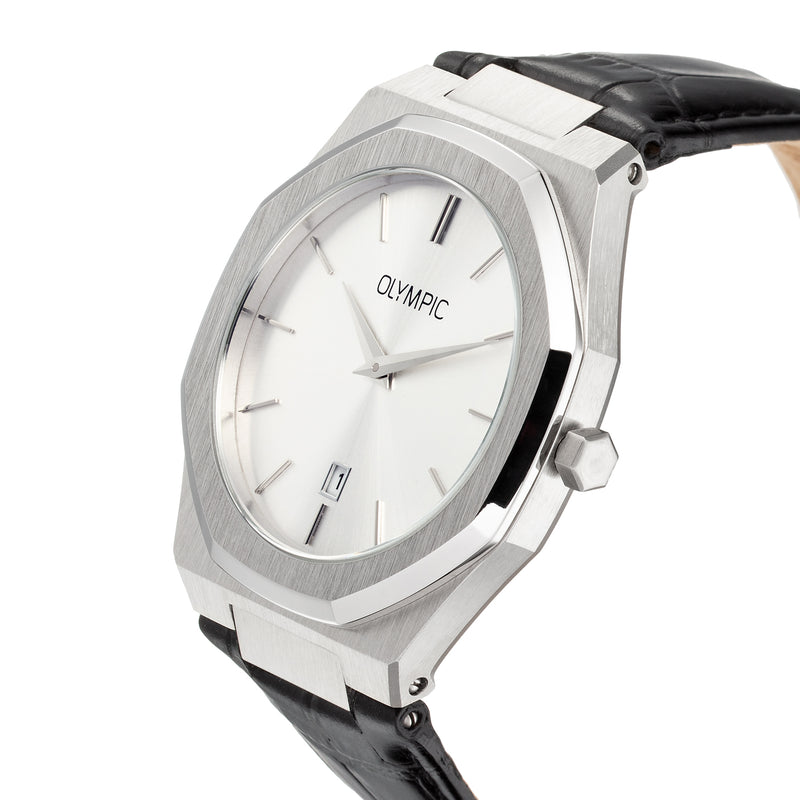 Olympic Terni Zilverkleurig Heren Horloge 2002-OL66HSL011-zoom-