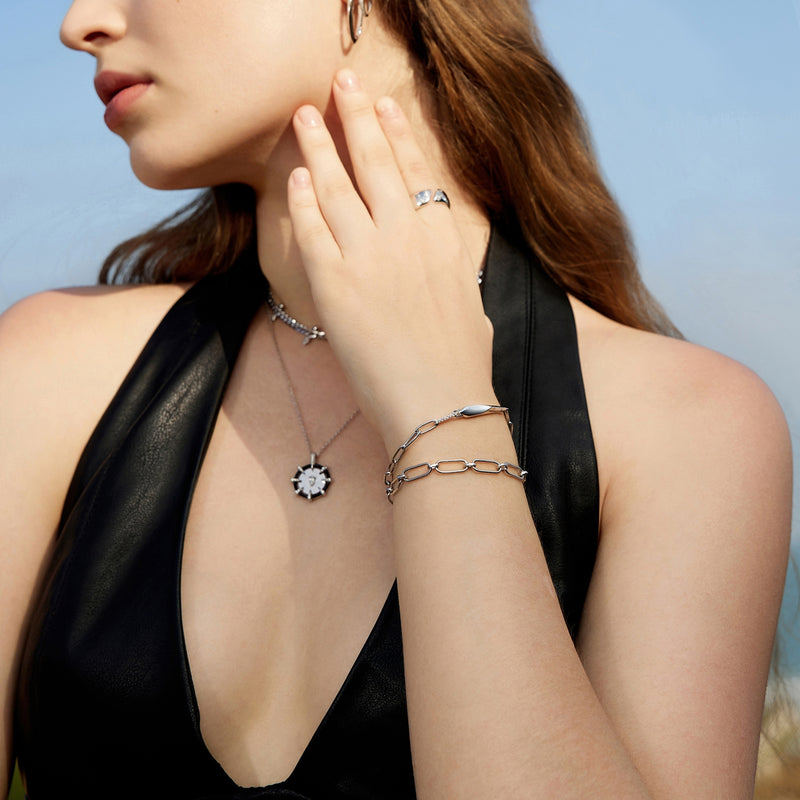 Ania Haie Polished Punk 925 Zilveren Armband AH-B053-03H-zoom-