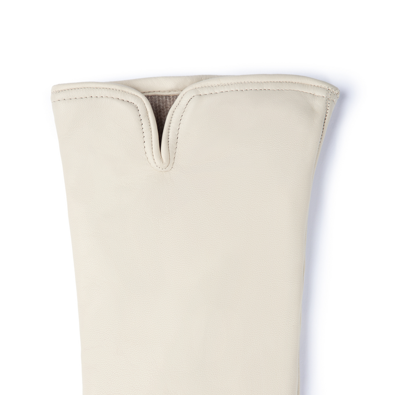 Isabel Bernard Isabel Bernard Honoré Sylvie crème leren handschoenen van geitenleer IB67004-372-7-zoom-