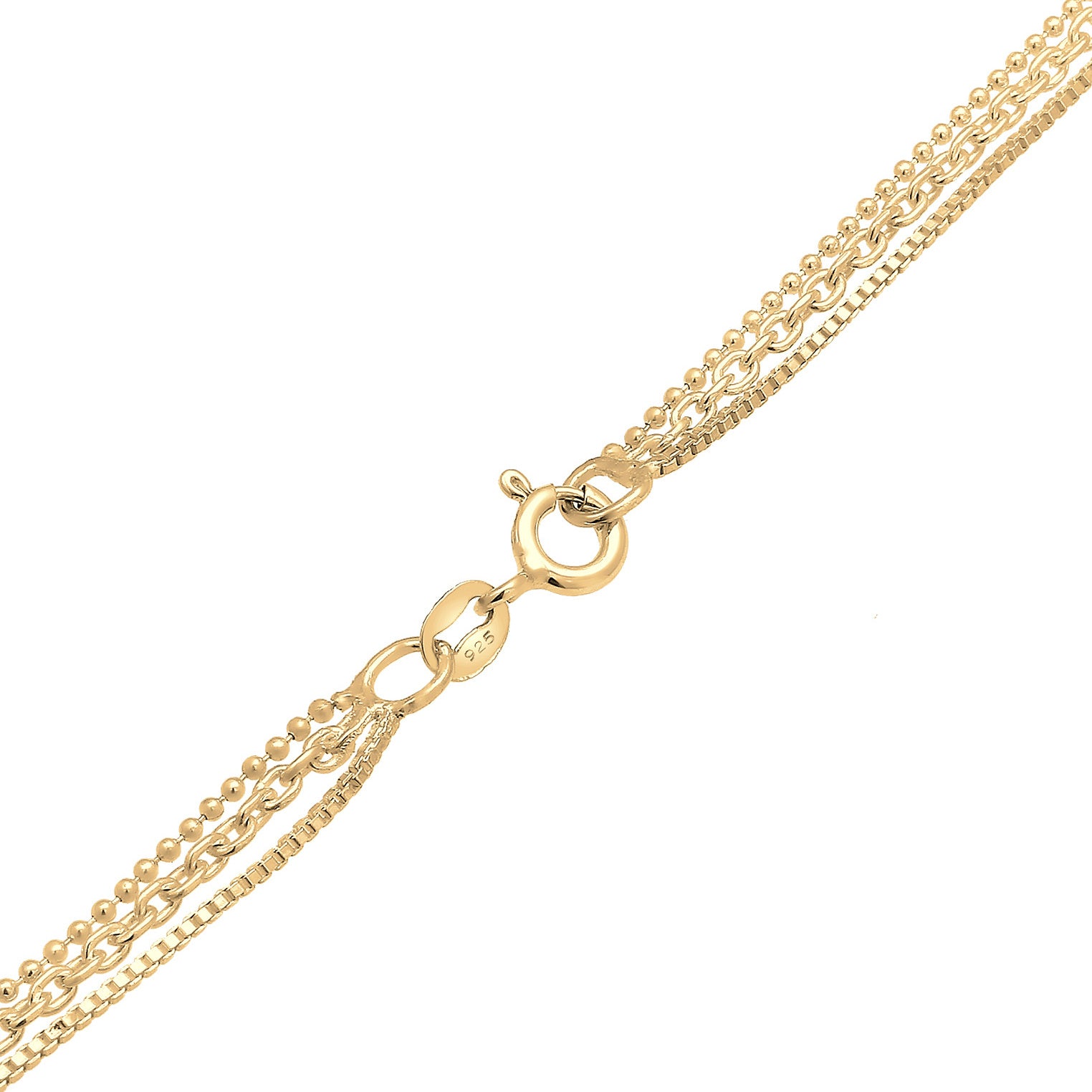 Elli 925 Sterling Silver Layered 2004-BF-0007740-001