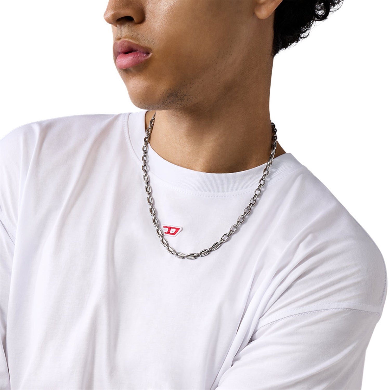 Diesel Metamorph Silver Coloured Necklace DX1582040