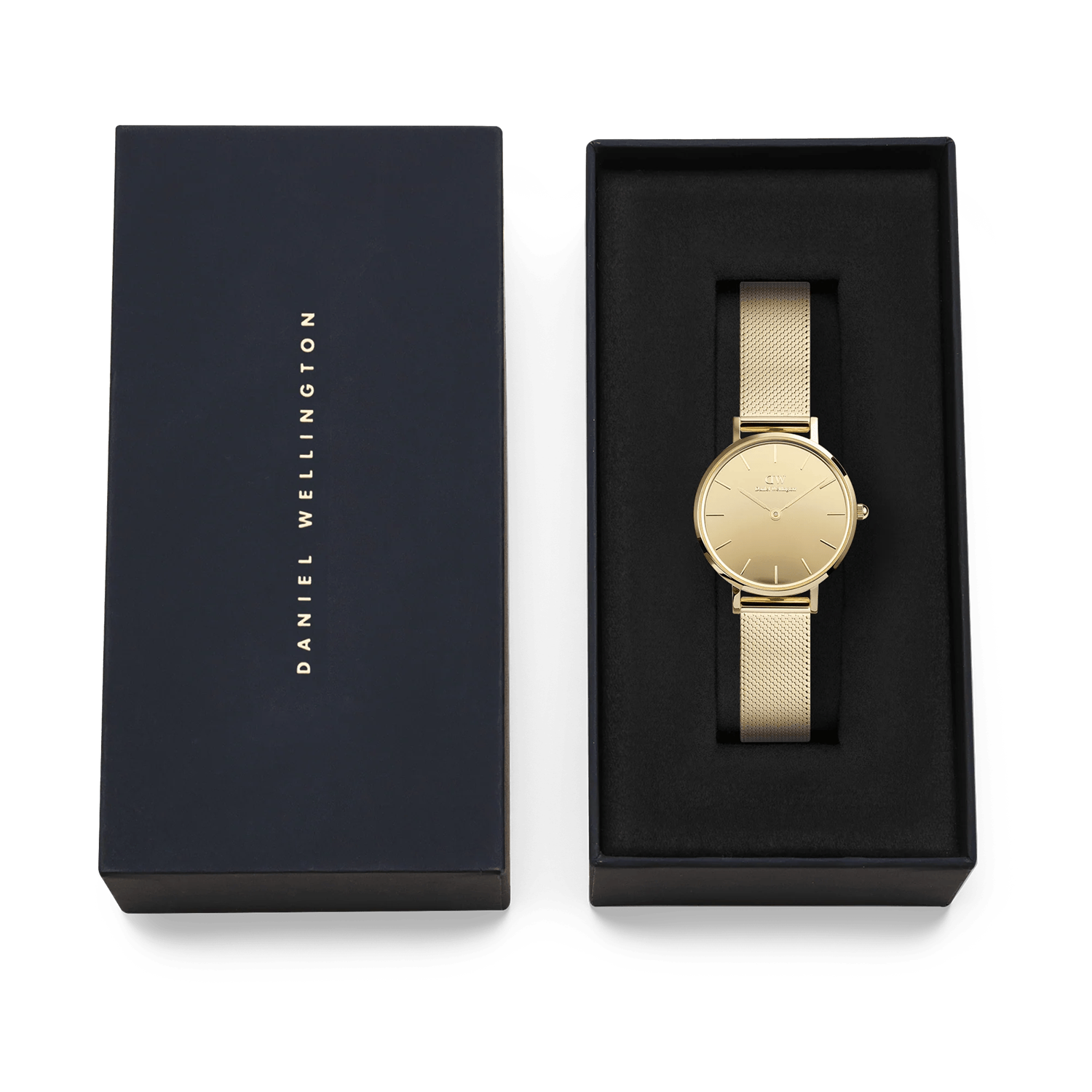 Daniel Wellington Petite&Quadro Mini Reflection Gold Women's Watch DW00100797