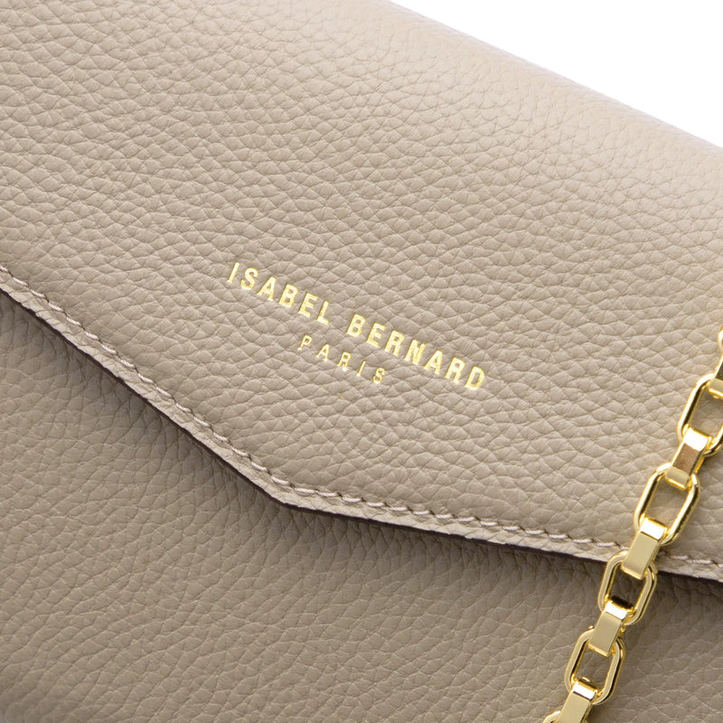 Isabel Bernard Honoré Lina Beige Clutch Met Afneembare Schouderketting IB21135-072-zoom-