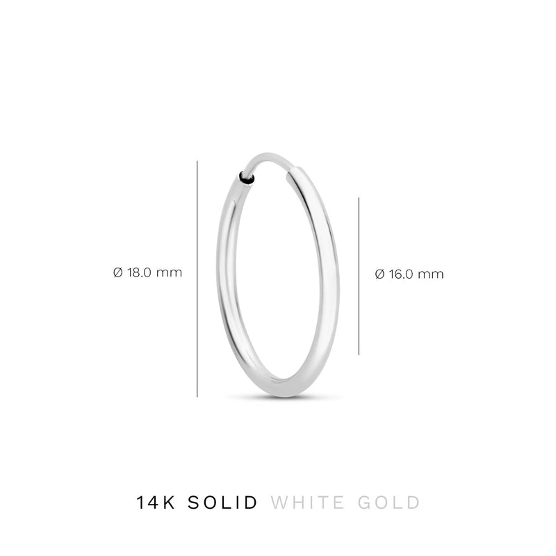 Isabel Bernard Cadeau d'Isabel 14 karaat witgouden oorbellen set IB90076-zoom-