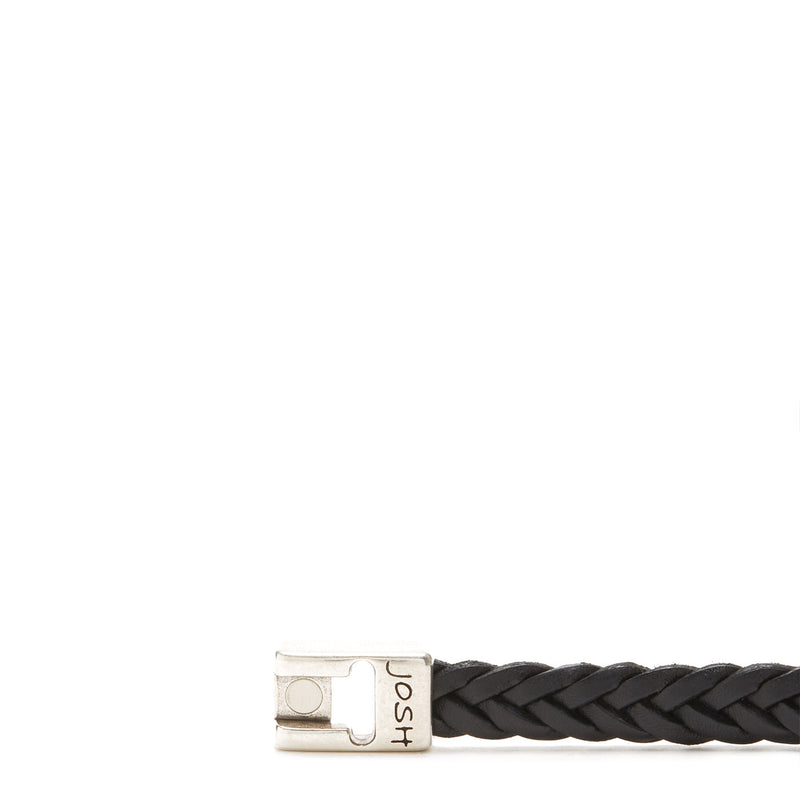 Josh Black Armband 24456-BRA-BLACK-M (Lengte: 20.50 cm)-zoom-