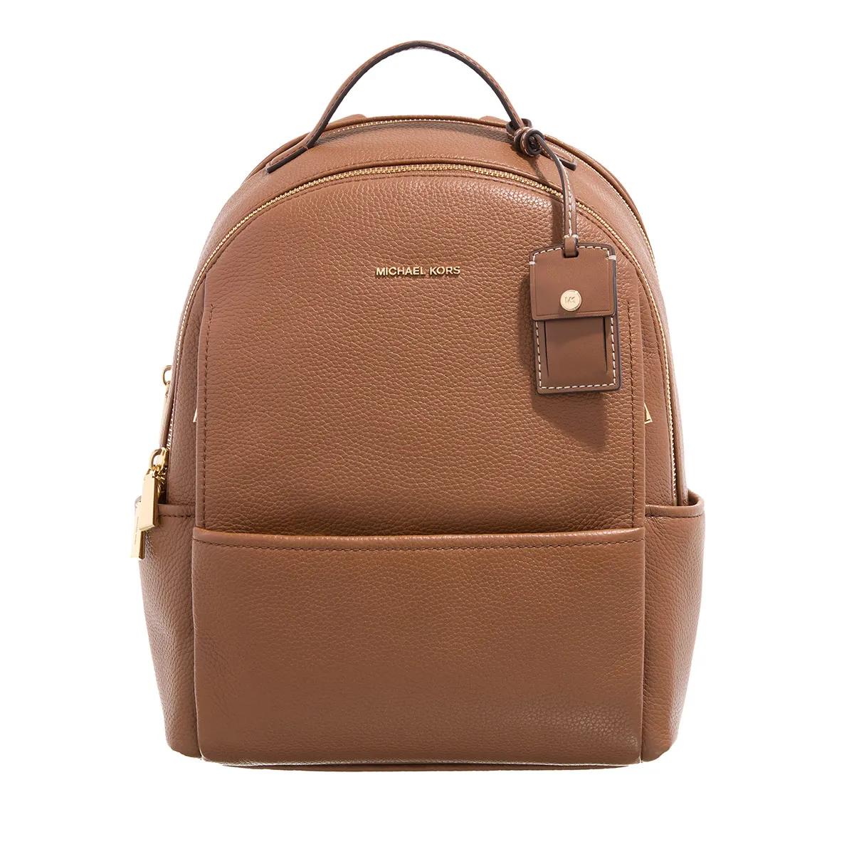 Michael Kors Sable Brown Leather Backpack 2001-A0542947