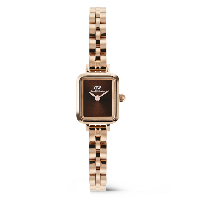 Daniel Wellington Petite & Quadro Mini Arch Amber Brown Women's Watch DW00100849-zoom-